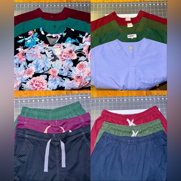 Mega Haul of Women’s XS/S Jewel Tone Professional Scrubs - Picture 3 of 11